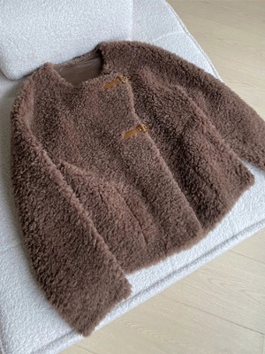 양털 노카라 뽀글이 자켓 양털자켓